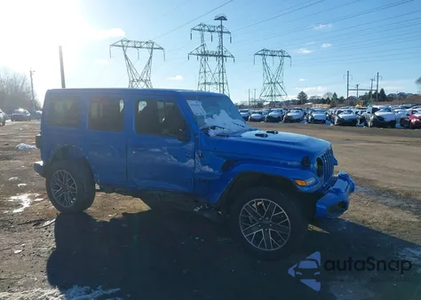2022 Jeep Wrangler 4Xe Unlimited High Altitude 4X4 из США, поврежденный, VIN 1C4JJXP65NW221022